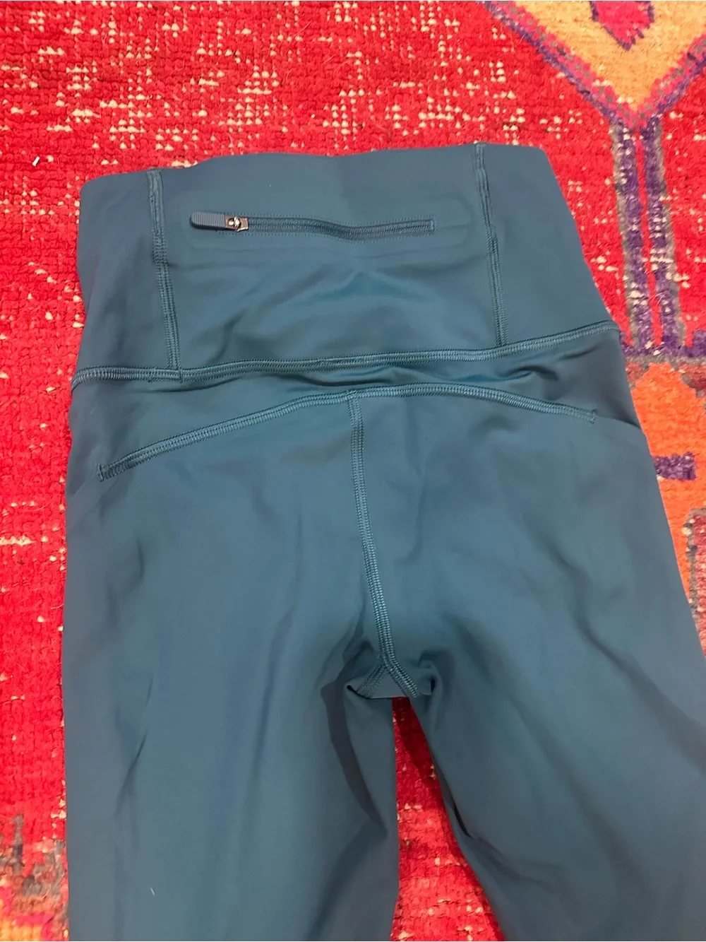 LULULEMON leggings teal with rainbow sz 2 - worn once - Picture 10 of 11